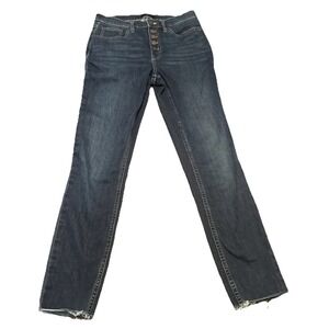 Calvin Klein Jeans Women's 29 Skinny Legging Blue Stretch Button‎ Fly Denim